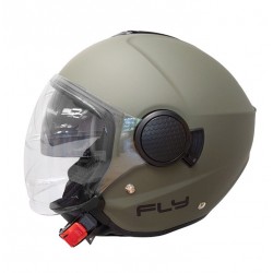 Pilot Κράνος Fly SV (ECE 22.06) military πράσινο ματ